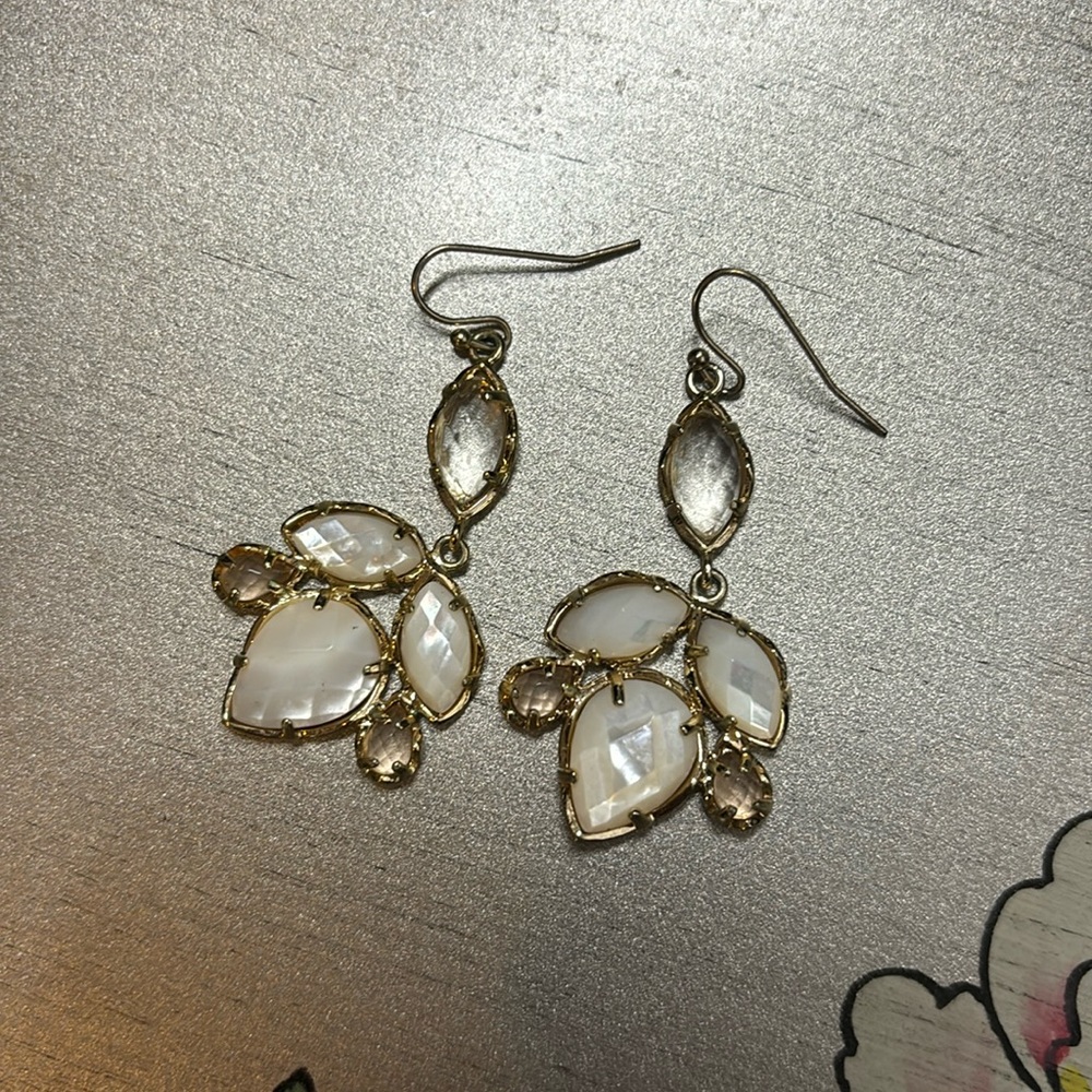 Kendra Scott Chandelier Quartz Earrings